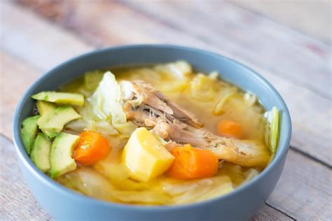 Mexican Chicken Soup Recipe (Caldo de Pollo) - Thrift and Spice