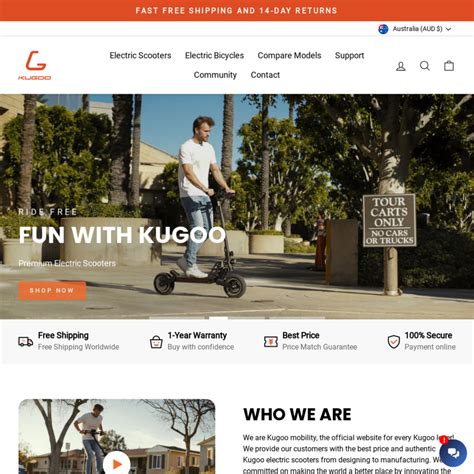 $10 off Kugoo Electric Scooter for New Customers @ Kugoo - OzBargain
