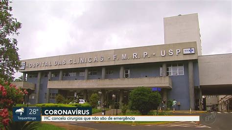 21 10 20 Jornal da EPTV 1ª Edição Hospital das Clínicas cancela