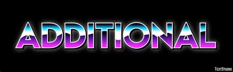 additional text effect  logo design word