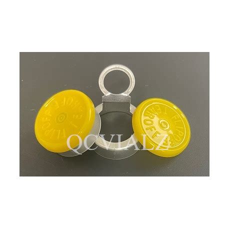 Yellow West 20mm Flip Off Tear Off Vial Seals WEST PHARM