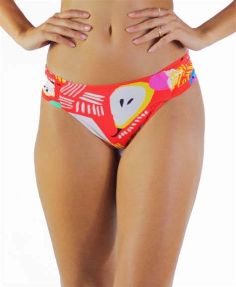 Bikini Bottoms Bottom Franzido Frutas Brand La Playa