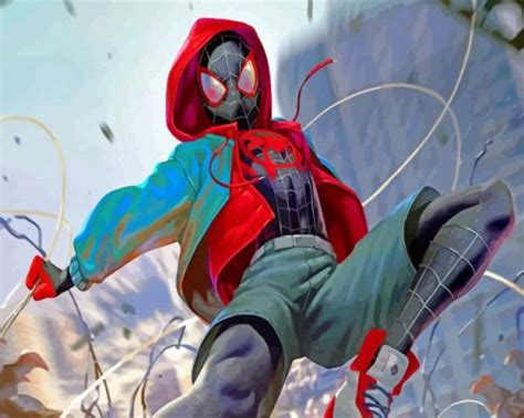 Spider Man Miles Morales Paint By Numbers Numeral Paint Kit