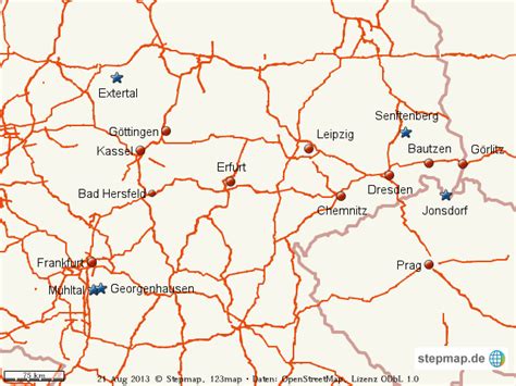 Stepmap Sternfahrt Ins Zittauer Gebirge Landkarte Für Welt