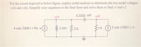 Solved For The Circuit Depicted In Below Figure Employ Chegg