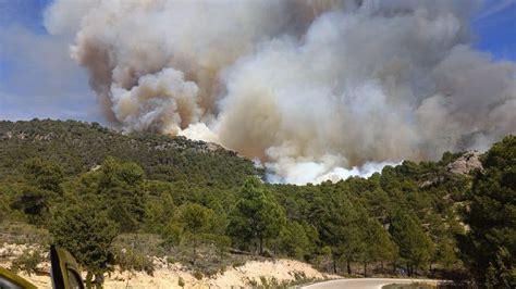 Declarado Un Incendio Forestal En Ocentejo Guadalajara En El Parque