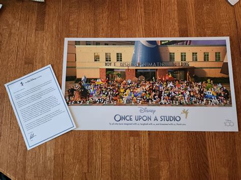 New Disney 100 Once Upon A Studio Lithograph Print Animation Photo