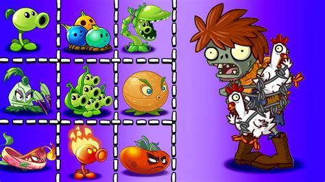 Chicken Wrangler Zombie Vs All Plants Pvz 2 Gameplay Plants Vs