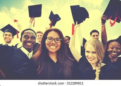 Group Diverse Students Celebrating Graduation Concept Stock Photo 312289811 | Shutterstock