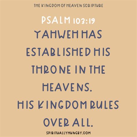 The Kingdom Of Heaven Bible Verses - Spiritually Hungry