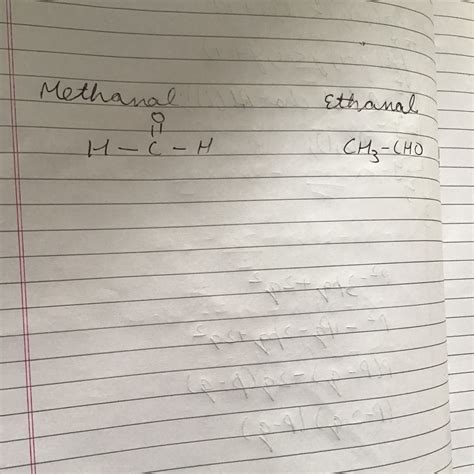 Structural Formula Of Methanal