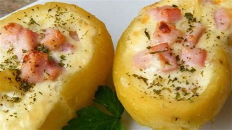 Pommes De Terre Farcies Au Boursin Et Jambon Une Tuerie Recette