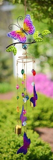 Butterfly Wind Chime With Jewels