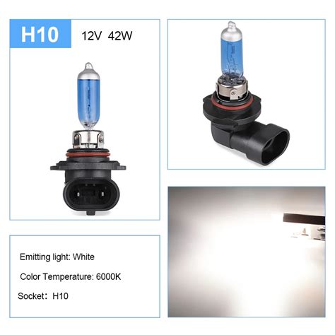 Adpow H K Super White W V Fog Lights Halogen Bulb Car