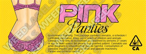 PINK PANTIES California WeedLabels