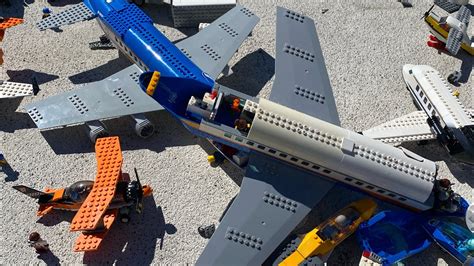 Slow Motion Lego Plane Crash YouTube