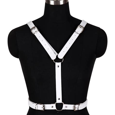 Harness Feminino Lingerie De Couro Novo Design Chastity