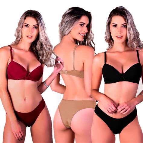 Kit Conjuntos Lingerie Calcinha E Suti Pre O De Revenda No Shoptime