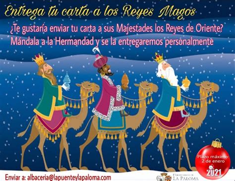 Entrega Tu Carta A Los Reyes Magos La Puente Y La Paloma