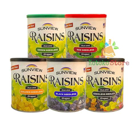 Jual Sunview Raisins Seedless Kismis Import Raisin Jumbo Black Medley