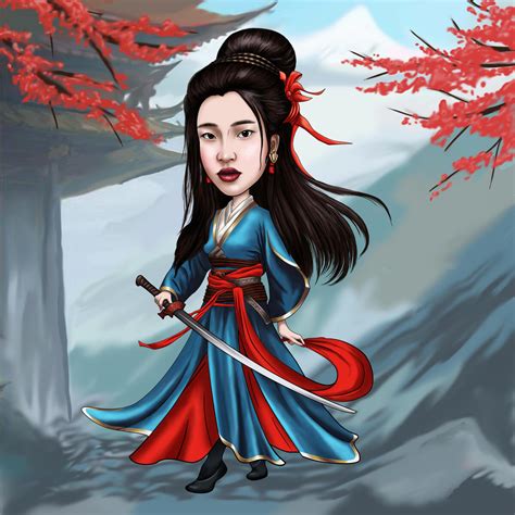 Custom Wuxia Art Portrait | Hand-Drawn from Your Photo