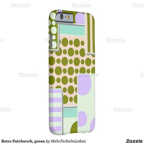 Retro Patchwork Green Barely There Iphone 6 Case Green Iphone Case