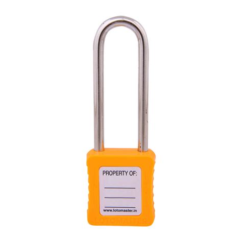 Safety Lockout Padlocks 2 Keyed Alike 75mm Yellow LOTOMASTER