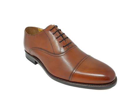 Oxford Tan Leather Barker Shoes Europe