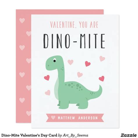 Dino Mite Valentines Day Card Valentine Greeting Cards Valentines Greetings