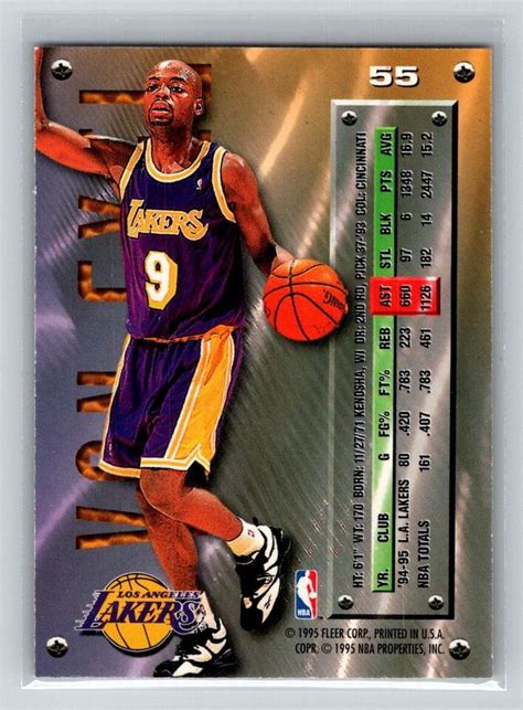 1995 96 Metal Silver Spotlight 55 Nick Van Exel Los Angeles Lakers EBay