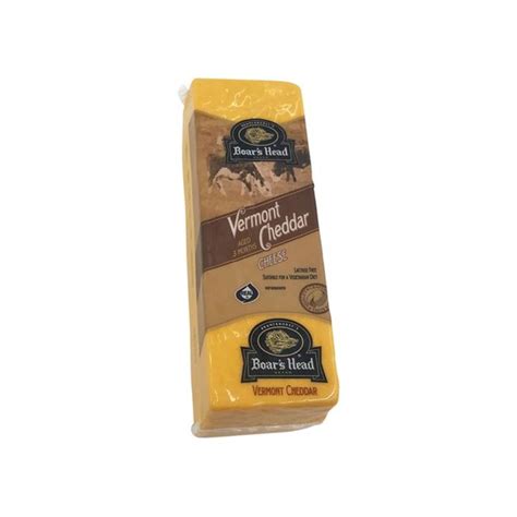 Boar S Head Yellow Vermont Cheddar Cheese 1 Lb Instacart