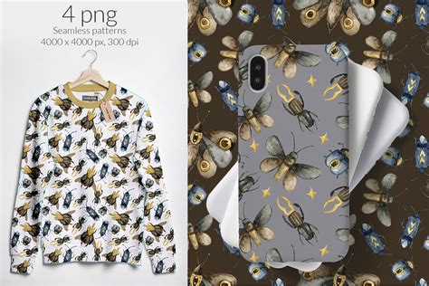 Butterflies And Bugs Watercolor Set By By Anna Sokol Thehungryjpeg