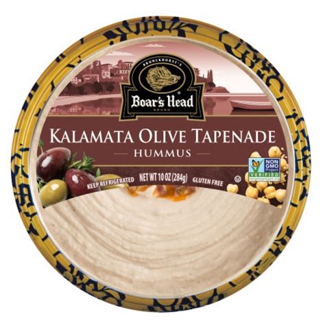 Boar S Head Kalamata Olive Tapenade Hummus 10 Oz 10 Oz Kroger