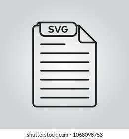 Svg File Type Icon vector de stock libre de regalías 1068098753