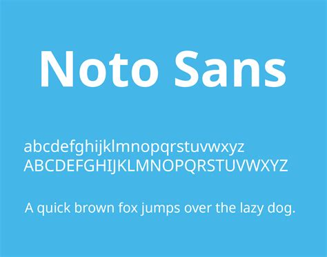 Noto Sans Font Free Download - Free Fonts