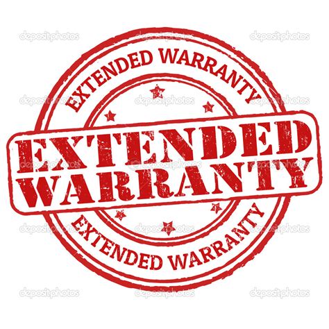 Extended Warranty Stamp Stock Vector Roxanabalint