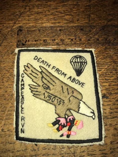 ORIGINAL VIETNAM US Army Airborne 1968 1 501st 101st Airborne Patch Br