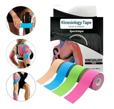 Fita Adesiva Fisioterapia Dor Muscular Bandagem Kinesio Tape MercadoLivre