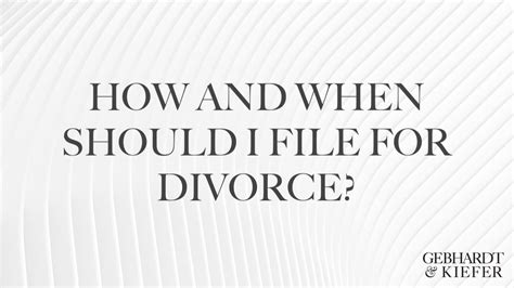 How And When Should I File For Divorce In New Jersey Youtube