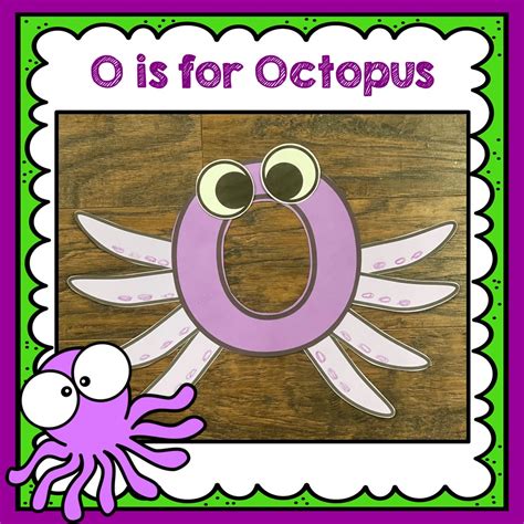 Letter O Craft Alphabet Craft Oo Is For Octopus Octopus Craft Made