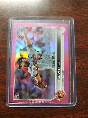 Topps Chrome Base Pink Zac Lowther Baltimore Orioles Ebay