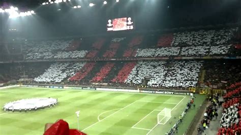 Sigla Champions League Live Curva Milan San Siro Youtube