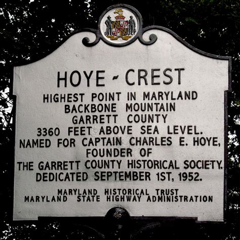 Landmarks: Hoye Crest -- Maryland's High Point