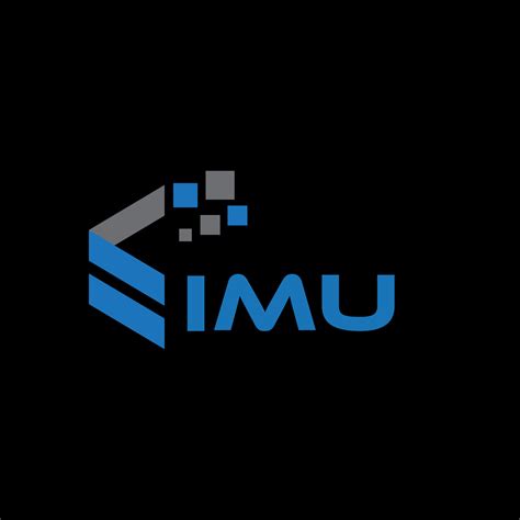 Imu Letter Logo Design On Black Background Imu Creative Initials