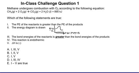 Solved In Class Challenge Question Methane Undergoes