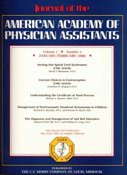 Jaapa 1st Edition Physician Assistant History Society®