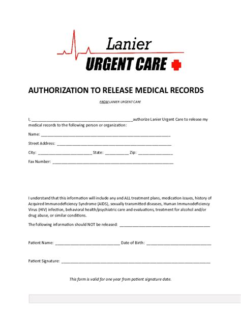 Fillable Online Medical Record Release To RMC Fax Email Print PdfFiller