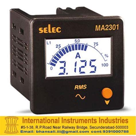 Selec MA2301 Digital Panel Meter Ammeters For Industrial Dimension