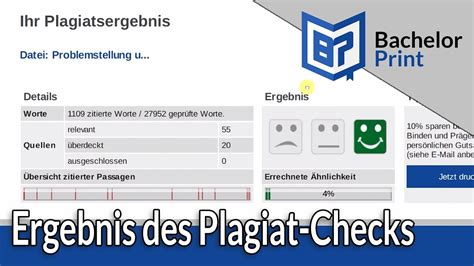 PLAGIAT CHECK ONLINE Erklärung des Plagiatsreports YouTube