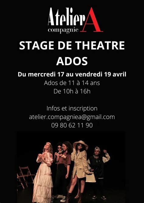 Stages De Th Tre Enfants Et Ados Montrab Montrab Mercredi